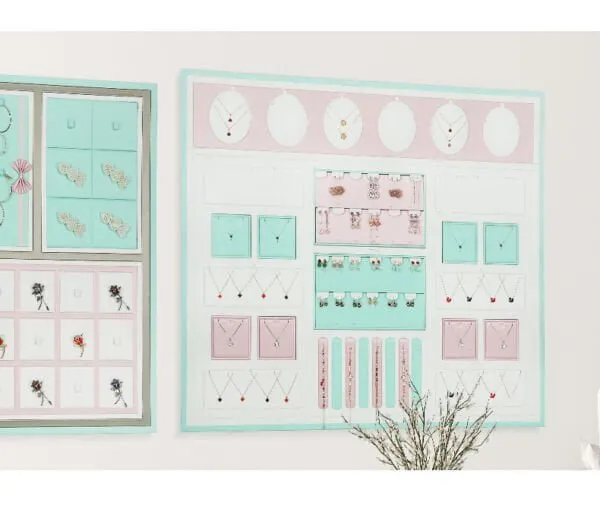 Wall Jewelry Display Set-DS115-g Wall Jewelry Display Set-DS115-g