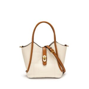 master(beige) The New Senior Sense Lychee Grain Vegetable Basket Handbag Women's Bag Fashion All Shoulder Crossbody Bag144-a