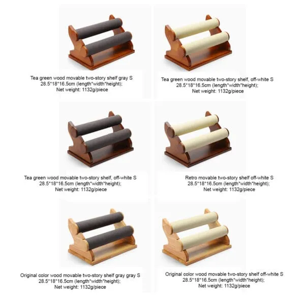 Bracelet Bangle Display Stand Microfiber wood - Bl016-