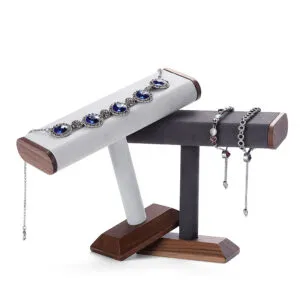 Bracelet Bangle Display Stand Microfiber wood - Bl017-a Bracelet Bangle Display Stand Microfiber wood - Bl017