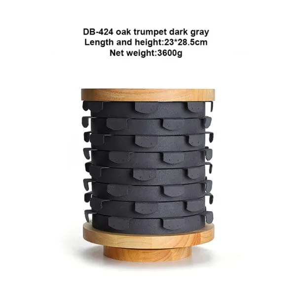 Earring Jewelry Display Stand GreyBeigegreen Color & VelvetWood Material ER017-h
