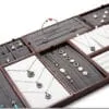Jewelry Display Stand Set Grey Color & MicrofiberWood Material DS136-b