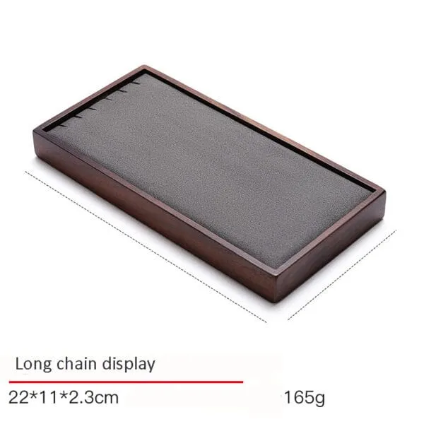 Jewelry Display Stand Set Grey Color & MicrofiberWood Material DS136-n