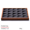 Jewelry Display Tray Multifunction, Pendant, Ring, Earring, Bangle, Chain, Stone, Flat Tray & Microfiber, Wood TR027-l