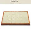 Jewelry Display Tray Multifunction, Pendant, Ring, Earring, Bangle, Chain, Stone, Flat Tray & Microfiber, Wood TR027-o