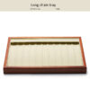 Jewelry Display Tray Multifunction, Pendant, Ring, Earring, Bangle, Chain, Stone, Flat Tray & Microfiber, Wood TR027-p