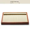Jewelry Display Tray Multifunction, Pendant, Ring, Earring, Bangle, Chain, Stone, Flat Tray & Microfiber, Wood TR027-p