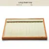 Jewelry Display Tray Multifunction, Pendant, Ring, Earring, Bangle, Chain, Stone, Flat Tray & Microfiber, Wood TR027-u