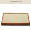 Jewelry Display Tray Multifunction, Pendant, Ring, Earring, Bangle, Chain, Stone, Flat Tray & Microfiber, Wood TR027-w