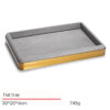 Jewelry Display Tray Multifunction, Pendant, Ring, Earring, Flat Tray & Microfiber, Wood TR028-c