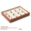 Jewelry Display Tray Multifunction Pendant, Ring, Earring Tray & Microfiber, Wood With Dust Cover TR026-j