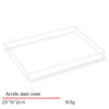 Jewelry Display Tray Multifunction Pendant, Ring, Earring Tray & Microfiber, Wood With Dust Cover TR026-p