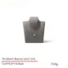 Necklace Jewelry Display Stand Grey, Beige Color & Velvet, Leather Material NK033-g