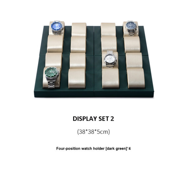 Watch Display Stand Set Holder PU-Leather - WS017-h