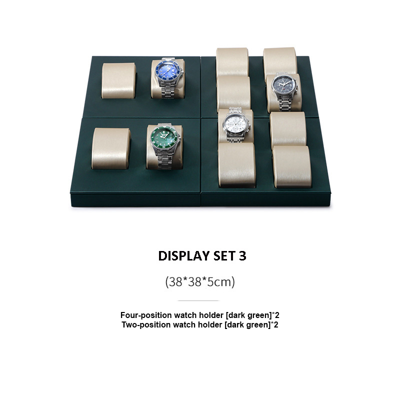 Watch Display Stand Set Holder PU-Leather - WS017-i