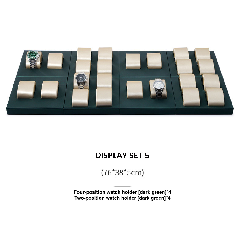 Watch Display Stand Set Holder PU-Leather - WS017-k