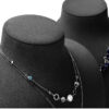 Necklace Jewelry Display Stand Black Color & Microfiber Material NK039-f