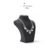 Necklace Jewelry Display Stand Black Color & Microfiber Material NK039-g