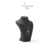 Necklace Jewelry Display Stand Black Color & Microfiber Material NK039-h