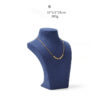 Necklace Jewelry Display Stand Blue Color & Microfiber Material NK040-c