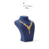 Necklace Jewelry Display Stand Blue Color & Microfiber Material NK040-e