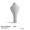 Necklace Jewelry Display Stand Dark Grey, White, Orange Color & Microfiber Material NK048-c