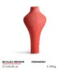 Necklace Jewelry Display Stand Dark Grey, White, Orange Color & Microfiber Material NK048-e