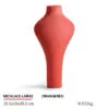 Necklace Jewelry Display Stand Dark Grey, White, Orange Color & Microfiber Material NK048-f