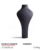 Necklace Jewelry Display Stand Dark Grey, White, Orange Color & Microfiber Material NK048-l