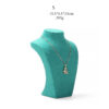 Necklace Jewelry Display Stand Tiffany Blue Color & Microfiber Material NK041-d