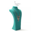 Necklace Jewelry Display Stand Tiffany Blue Color & Microfiber Material NK041-f