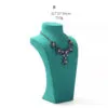 Necklace Jewelry Display Stand Tiffany Blue Color & Microfiber Material NK041-i