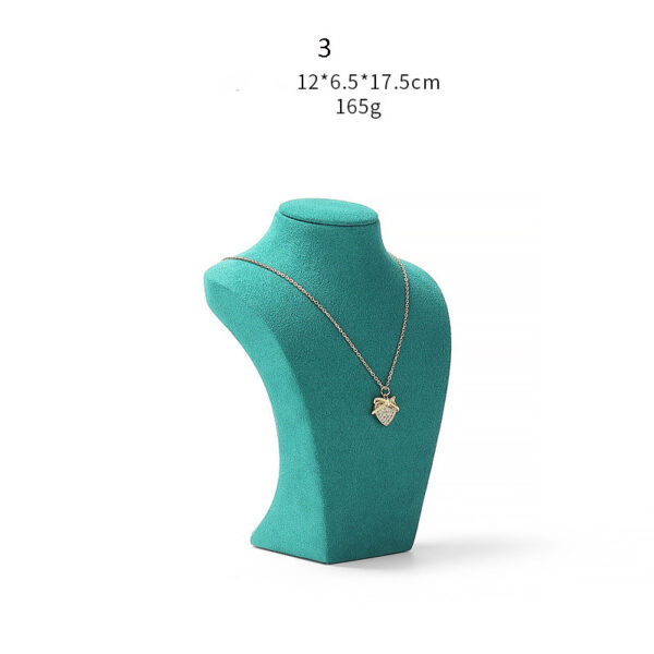 Necklace Jewelry Display Stand Tiffany Blue Color & Microfiber Material NK041-k