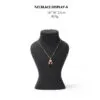 Necklace Jewelry Display Stand Tiffany Green, Blue, Orange, Black & Microfiber NK043-n