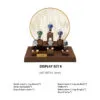 Watch Display Stand Set Brown Color & Microfiber, Metal Material WS025-g