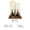 Watch Display Stand Set Brown Color & Microfiber, Metal Material WS025-h