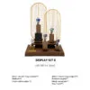 Watch Display Stand Set Brown Color & Microfiber, Metal Material WS025-i
