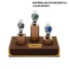 Watch Display Stand Set Brown Color & Microfiber, Metal Material WS025-m