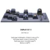 Watch Display Stand Set Dark Grey Color & Microfiber Material WS021-d