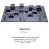 Watch Display Stand Set Dark Grey Color & Microfiber Material WS021-e