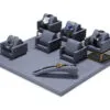 Watch Display Stand Set Dark Grey Color & Microfiber Material WS021-j