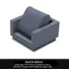 Watch Display Stand Set Dark Grey Color & Microfiber Material WS021-k