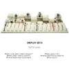 Watch Display Stand Set OFF White Color & Microfiber, Metal Material WS022-a