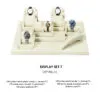Watch Display Stand Set OFF White Color & Microfiber, Metal Material WS022-f