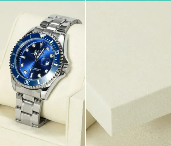 Watch Display Stand Set OFF White Color & Microfiber, Metal Material WS022-h