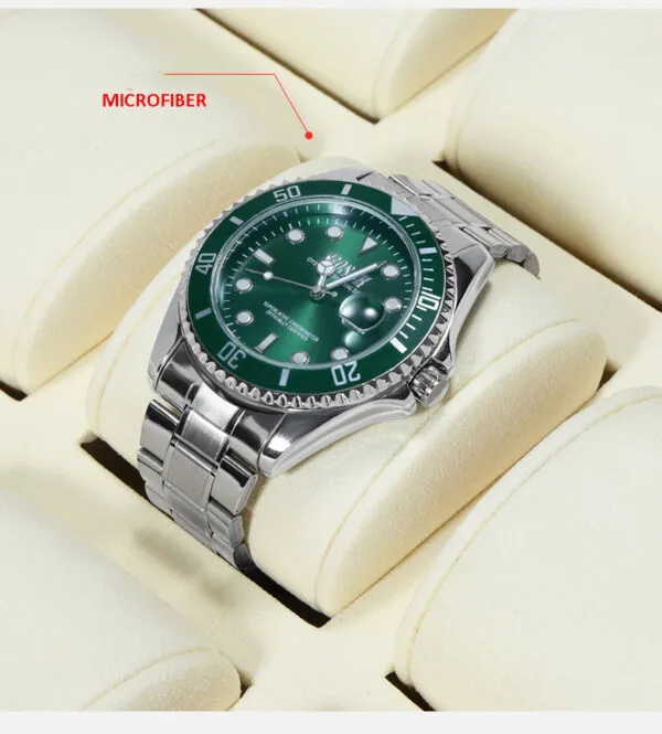 Watch Display Stand Set OFF White Color & Microfiber, Metal Material WS022-i