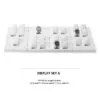 Watch Display Stand Set White Color & Leather Material WS024-b