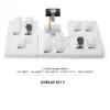 Watch Display Stand Set White Color & Leather Material WS024-d