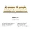 Jewelry Watch Display Stand Set Off-White Color & Microfiber Material DS168
