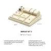 Jewelry Watch Display Stand Set Off-White Color & Microfiber Material DS168